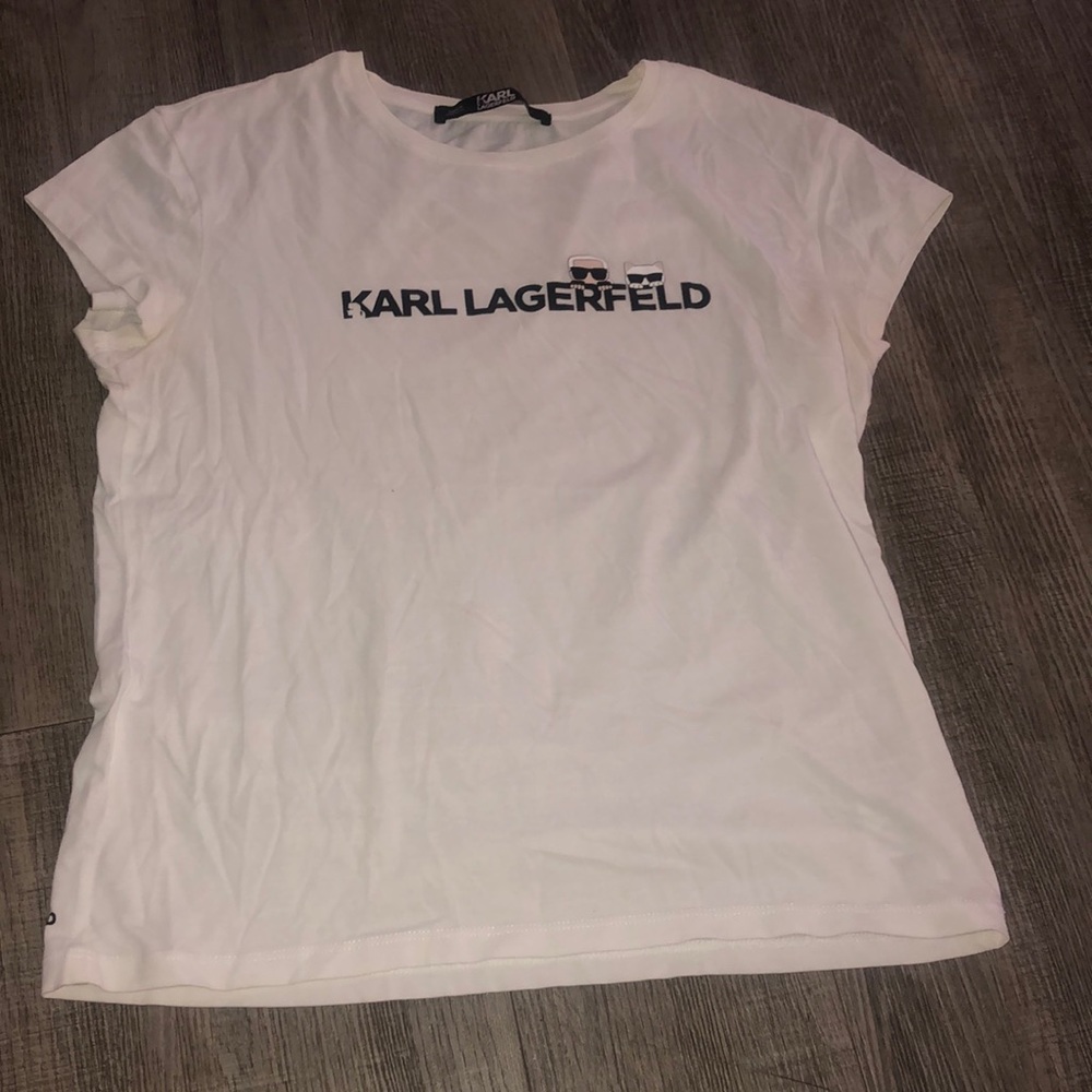 Karl lagerfeld white t shirt